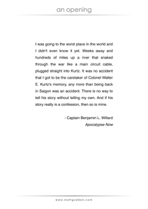 opening text